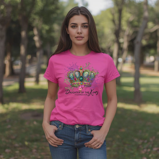 Christian Comfort Colors T-Shirt – Daughter of the King Faith Tee